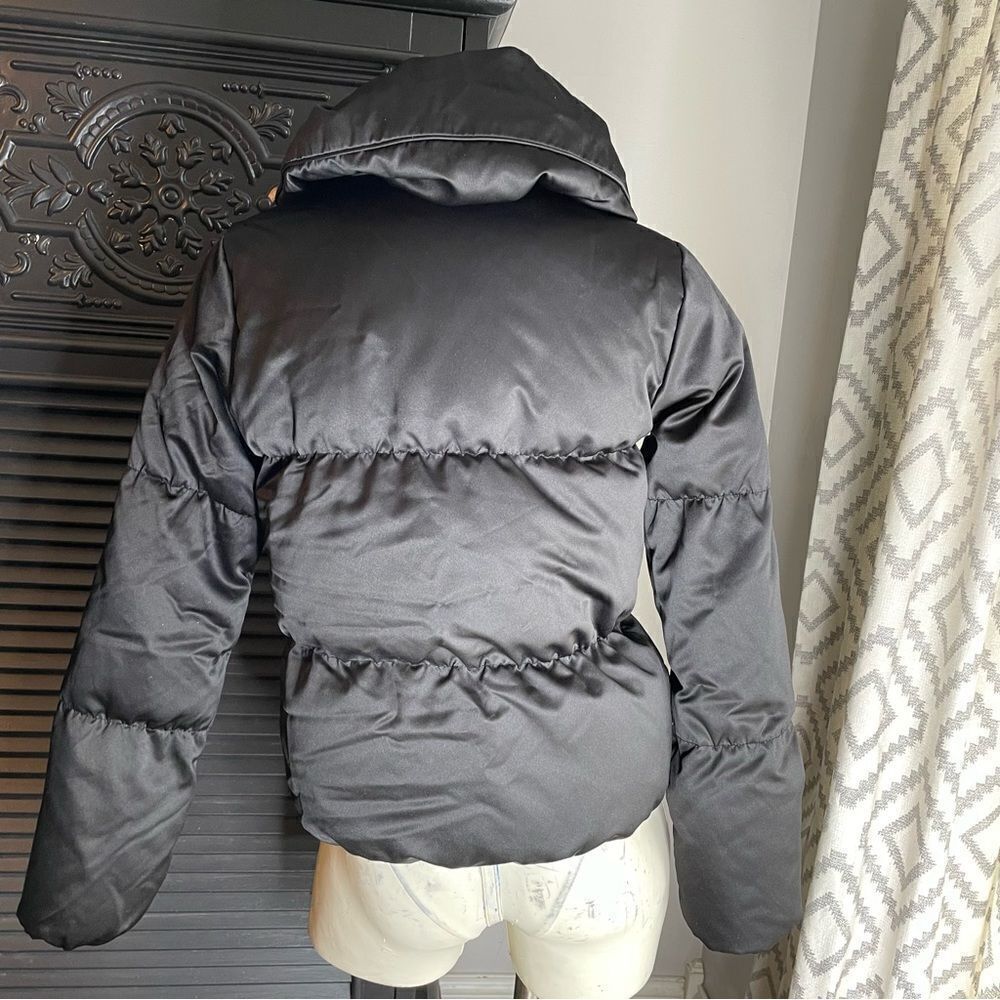 Wilfred Down Cloud Puff Jacket Coat Black Size S - image 4